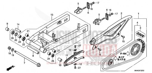 BRAS OSCILLANT NC750SAH de 2017